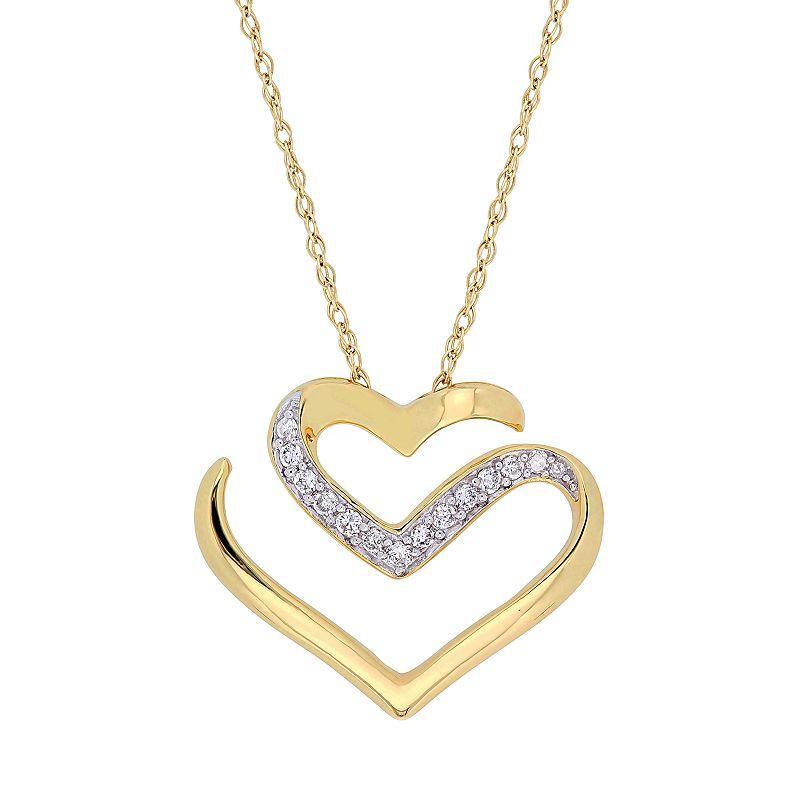 Stella Grace 10k Gold 1/10 Carat T.W. Diamond Necklace, Womens Product Image