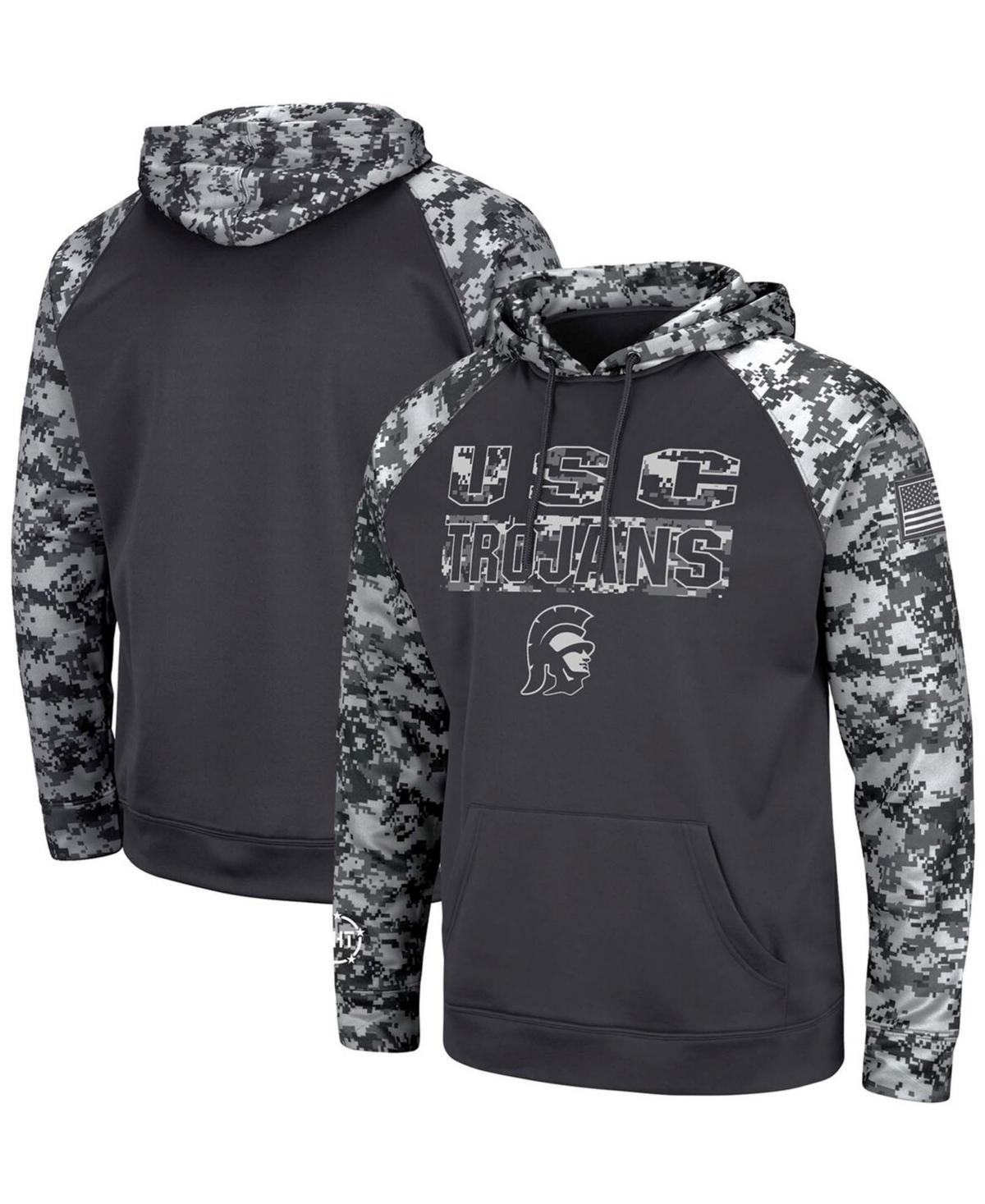 Mens Charcoal Usc Trojans Oht Military-Inspired Appreciation Digital Camo Pullover Hoodie Product Image