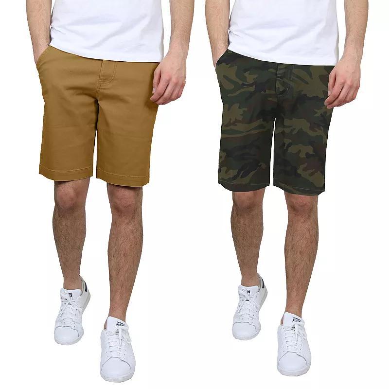 Mens Galaxy 2-Pack 10.5-in. 5-Pocket Flat-Front Slim-Fit Stretch Chino Shorts Product Image