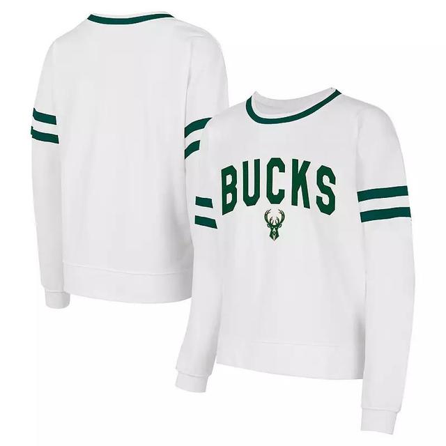 Womens Concepts Sport Milwaukee Bucks Borough Pullover Sweatshirt Product Image