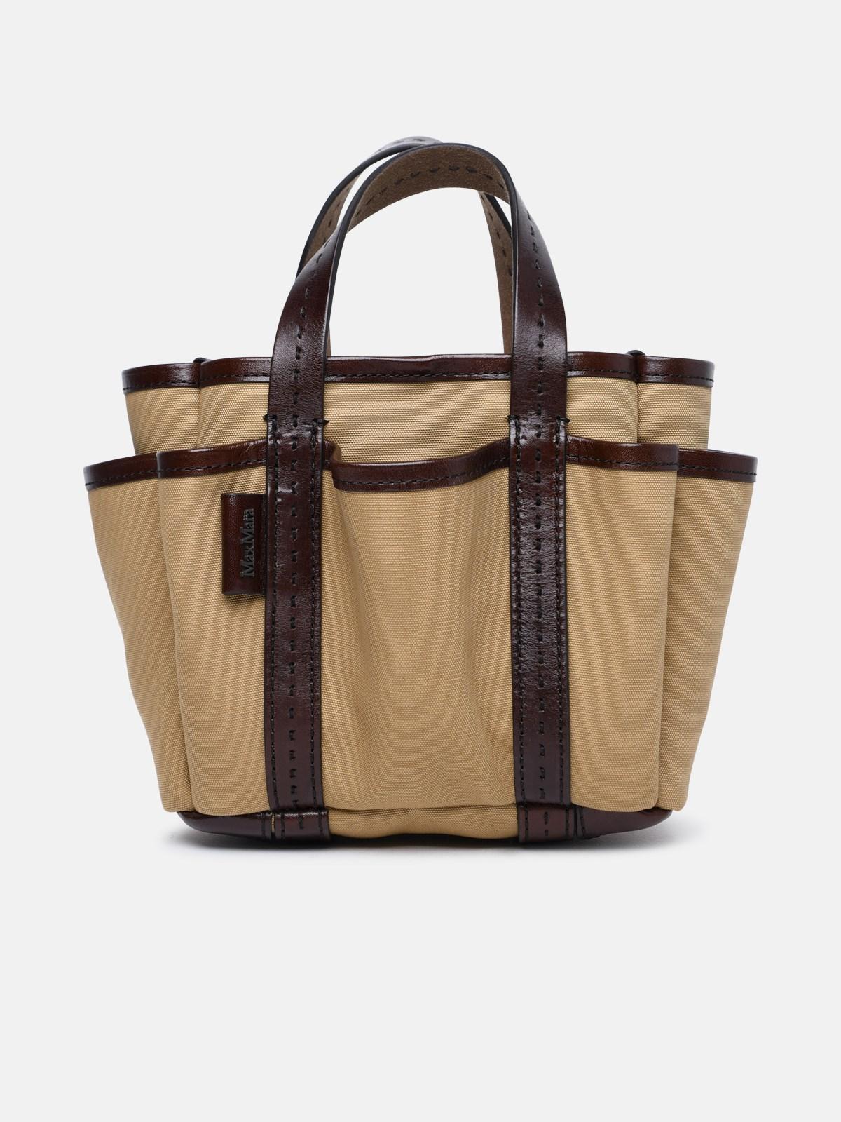 'giardiniera' Brown Cotton Mini Bag Product Image