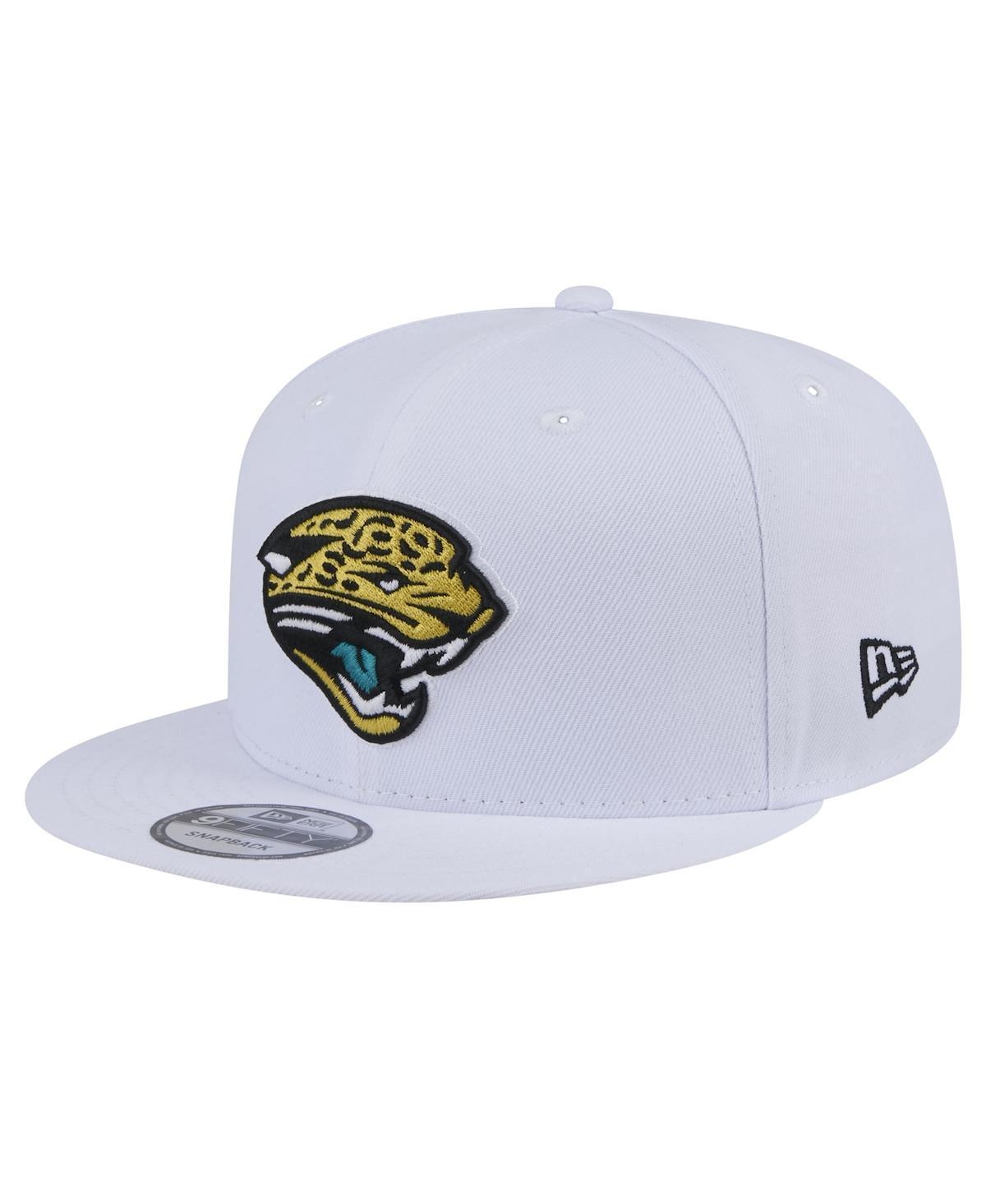 New Era Mens White Jacksonville Jaguars Throwback Logo Standard 9FIFTY Snapback Hat Product Image