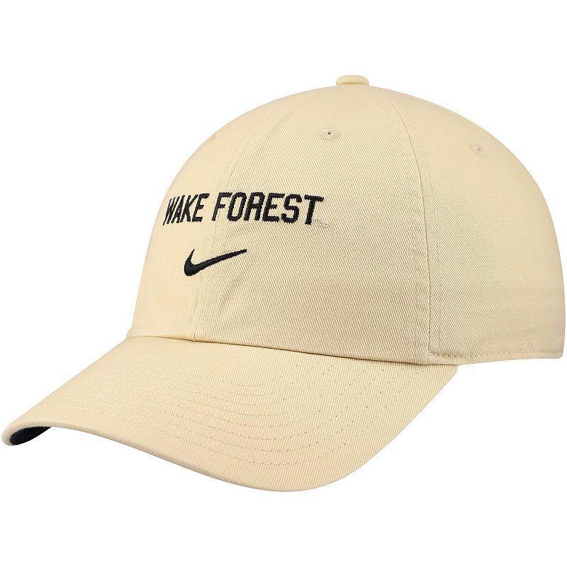 Mens Nike Gold Wake Forest Demon Deacons 2024 Sideline Club Adjustable Hat Product Image