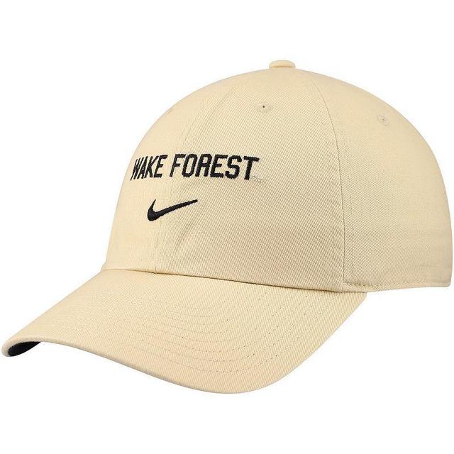 Mens Nike Gold Wake Forest Demon Deacons 2024 Sideline Club Adjustable Hat Product Image