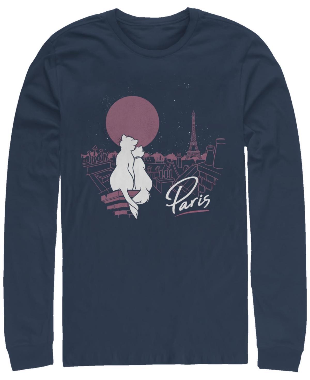 Mens Disney Aristocats Duchess And Thomas In Paris Tee Blue Product Image