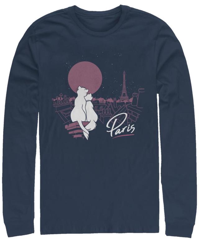 Fifth Sun Aristocats Together in Paris Mens Long Sleeve Crew Neck T-shirt Product Image