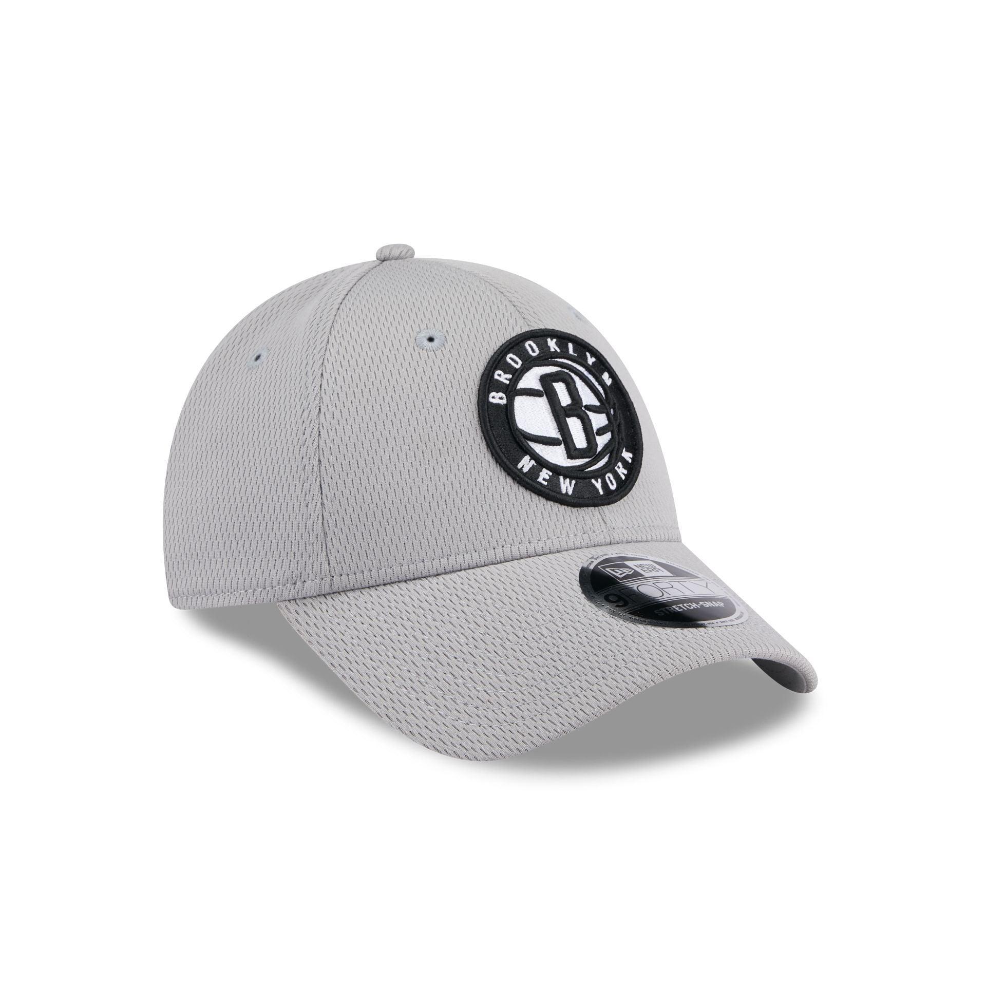 Brooklyn Nets Gray 9FORTY Stretch-Snap Hat Male Product Image