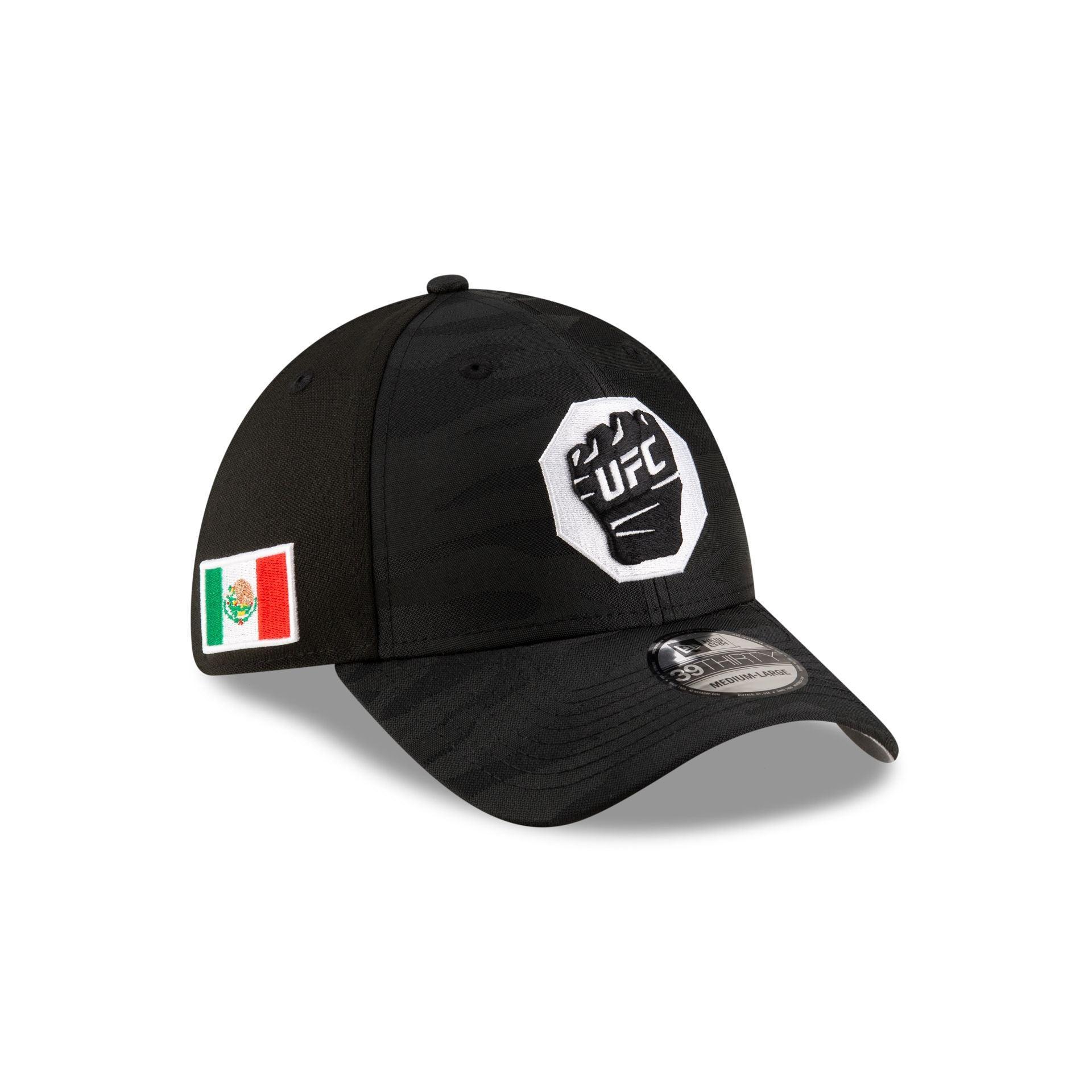 UFC Mexico Black Camo 39THIRTY Stretch Fit Hat Male Product Image