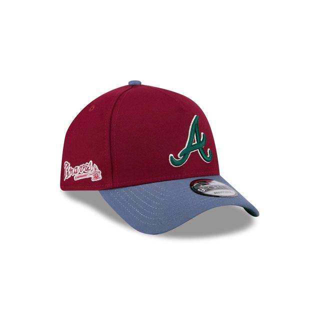 Atlanta Braves Cherry 9FORTY A-Frame Snapback Hat Male Product Image