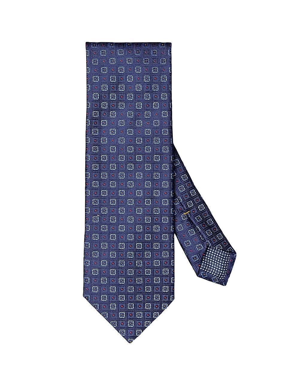 Men's Geometric Woven Silk Tie Product Image