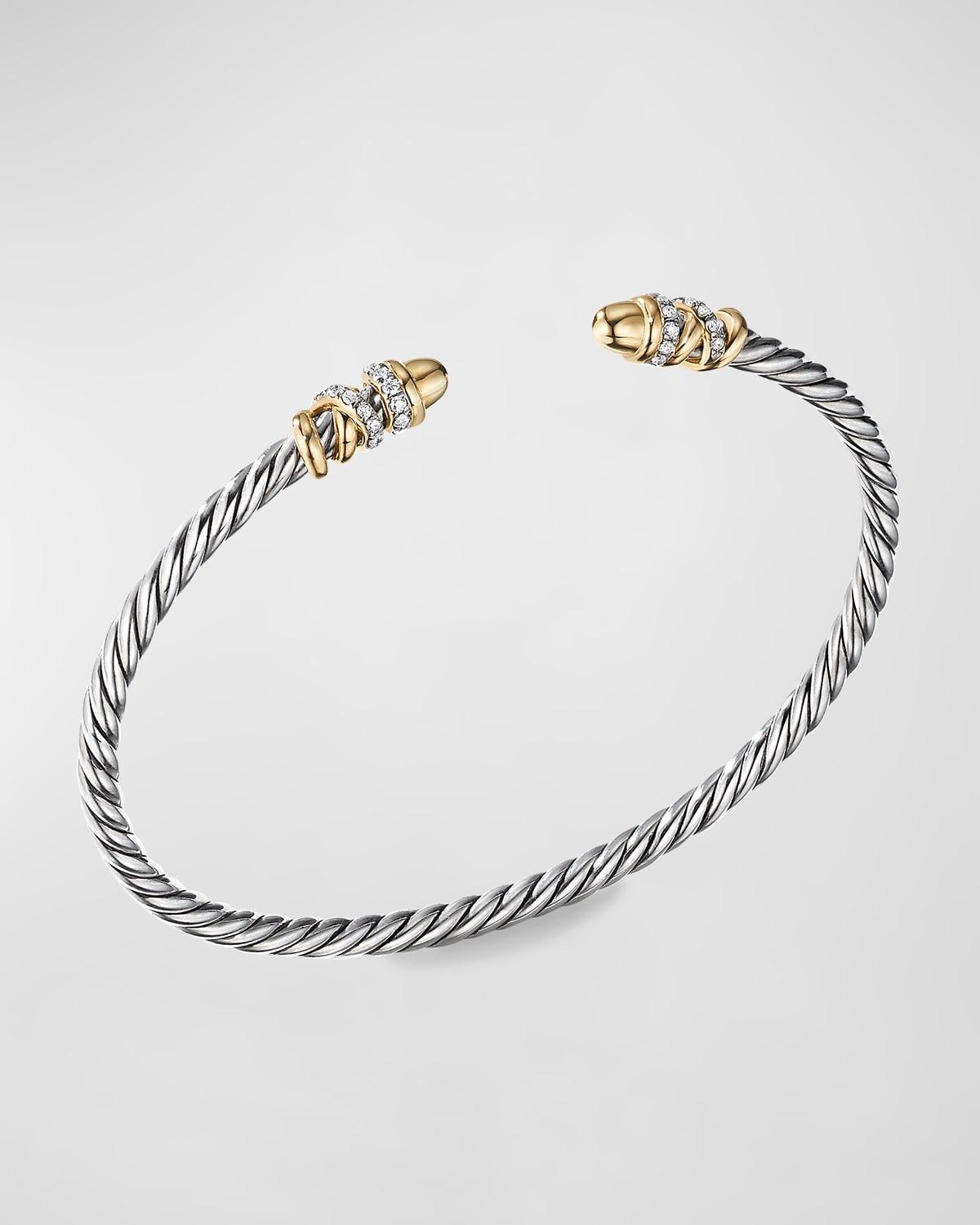 Womens Petite Helena Color Bracelet with 18K Yellow Gold and Pav Diamonds Product Image