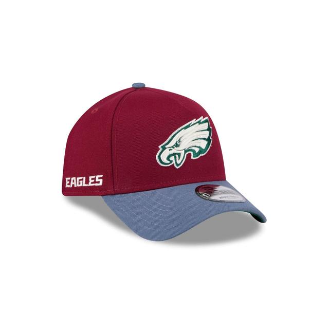 Philadelphia Eagles Cherry 9FORTY A-Frame Snapback Hat Male Product Image