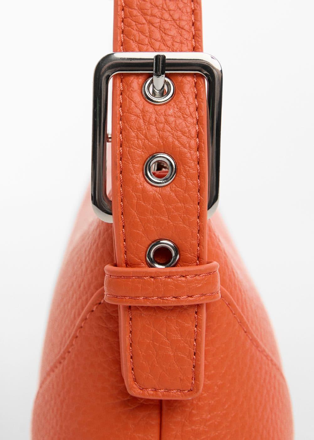 Mango Womens Buckle Detail Shoulder Bag - Light Product Image