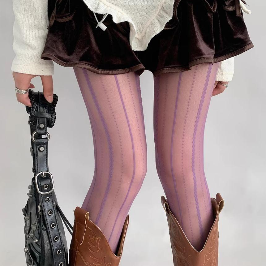 Patterned Sheer Tights product image