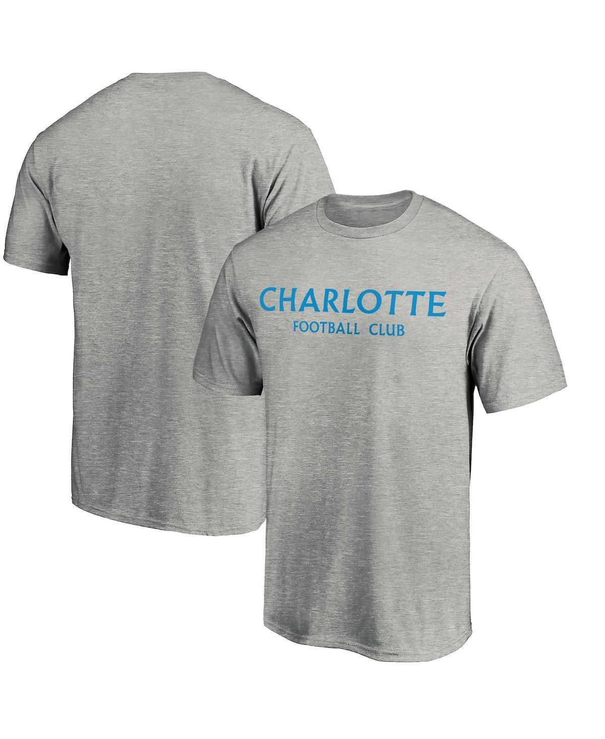 Mens Fanatics Heather Gray Charlotte Fc Wordmark T-shirt Product Image