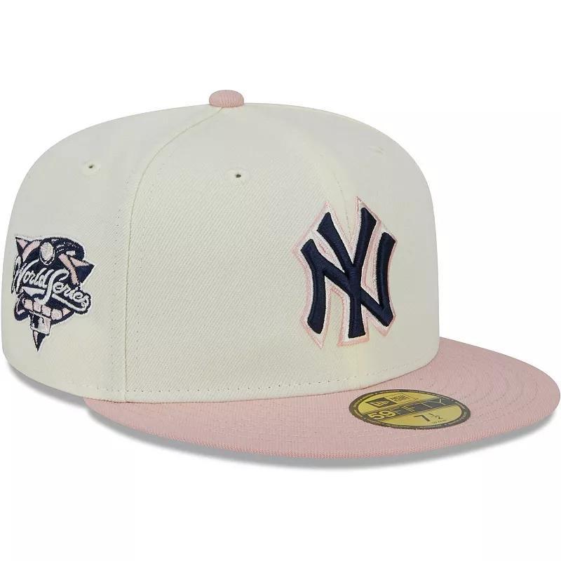 Mens New Era White New York Yankees Chrome Rogue 59FIFTY Fitted Hat - White Product Image