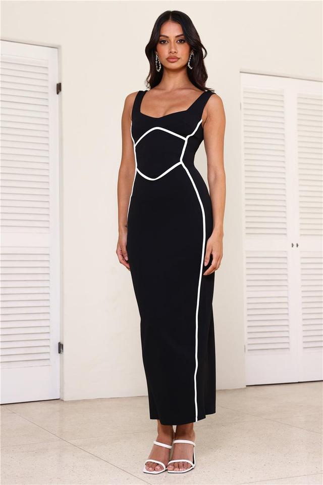 All For Fashion Maxi Dress Black Product Image