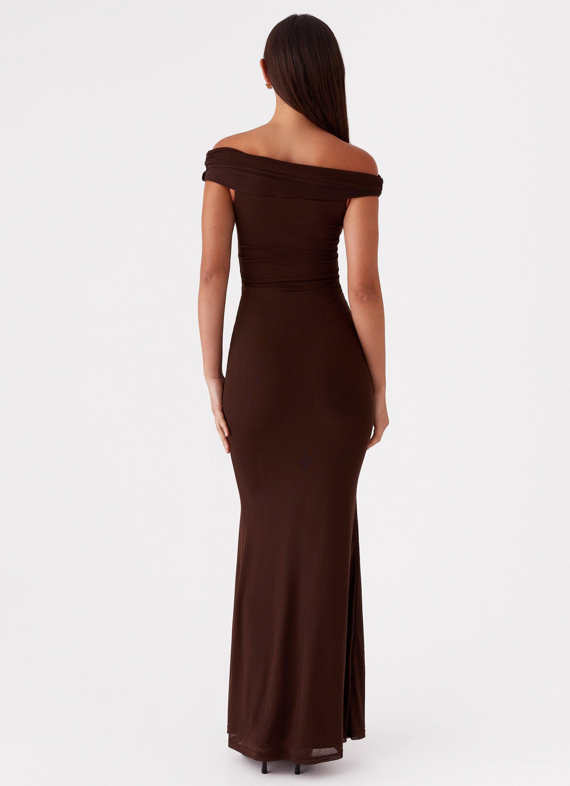 Marilyn Maxi Dress - Chocolate Product Image