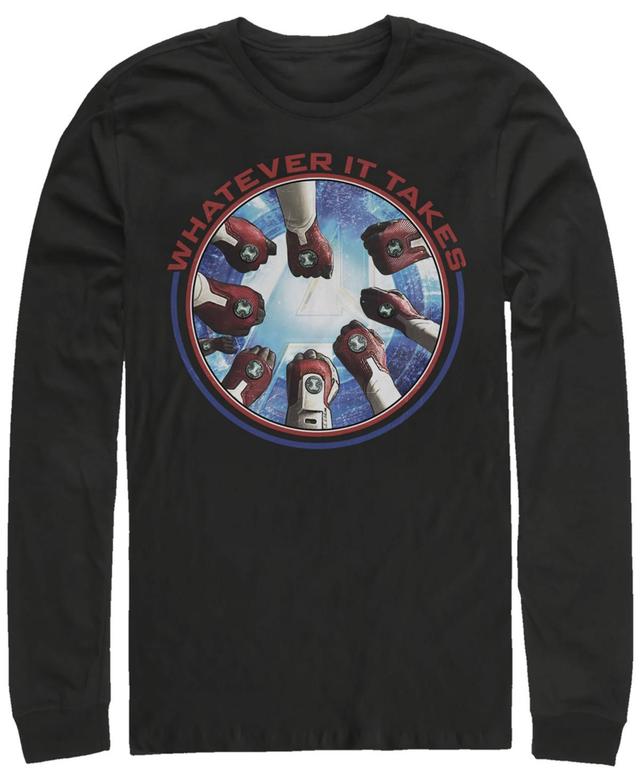 Marvel Mens Avengers Endgame Whatever It Takes Fist Bump, Long Sleeve T-shirt Product Image