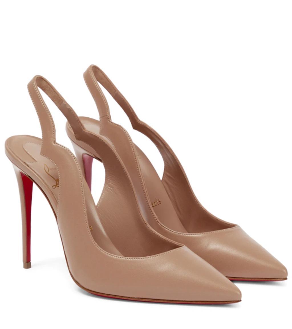 CHRISTIAN LOUBOUTIN Nudes Hot Chick Leather Pumps In Beige product image