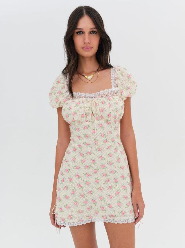 Maxine Mini Dress — Ivory Product Image