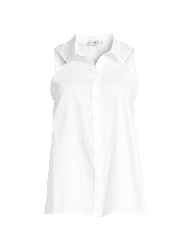 Womens Ziva Sleeveless Button-Up Shirt Product Image