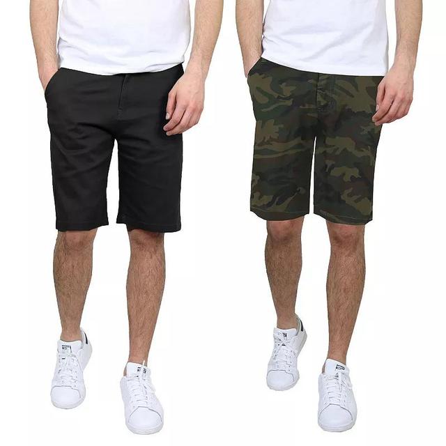 Mens Galaxy 2-Pack 10.5-in. 5-Pocket Flat-Front Slim-Fit Stretch Chino Shorts Product Image