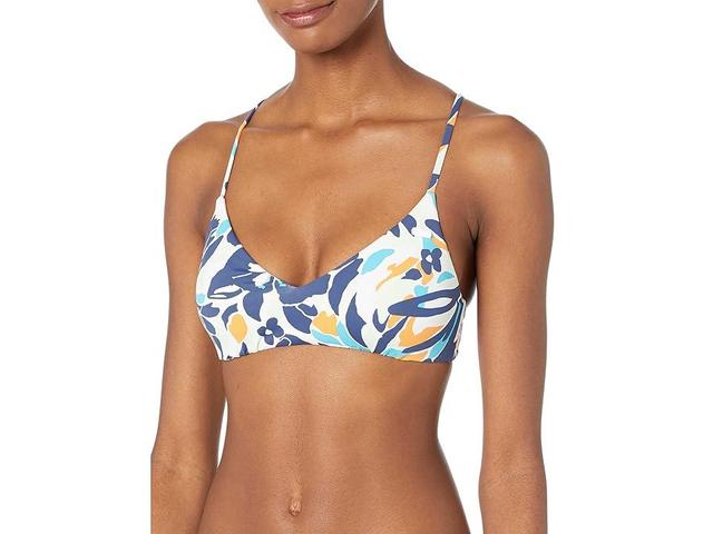 Roxy Printed Beach Classics Athletic Top (Bijou Blue Tropical Daze) Women's Swimwear Product Image