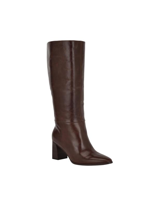 Calvin Klein Womens Dawna Block Heel Knee High Tall Shaft Boots Product Image