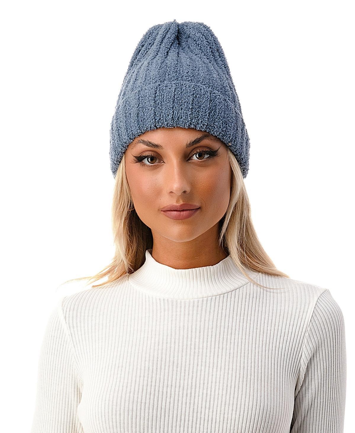 Marcus Adler Womens Cozy Stretch Ribbed Knit Cuff Beanie Product Image