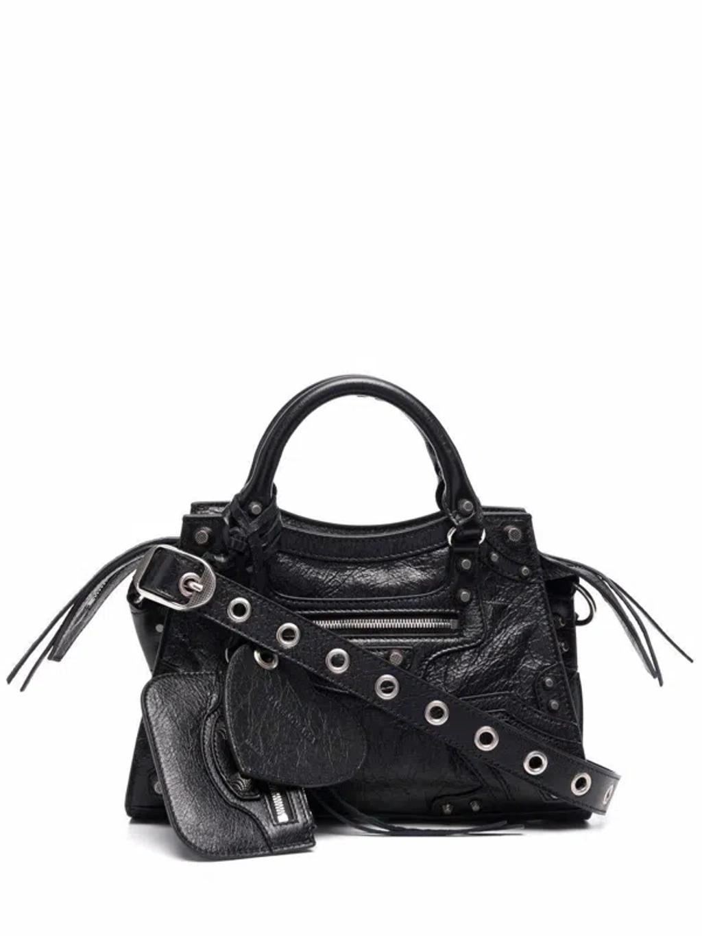 BALENCIAGA Neo Cagole Small Tote Bag In Black Product Image