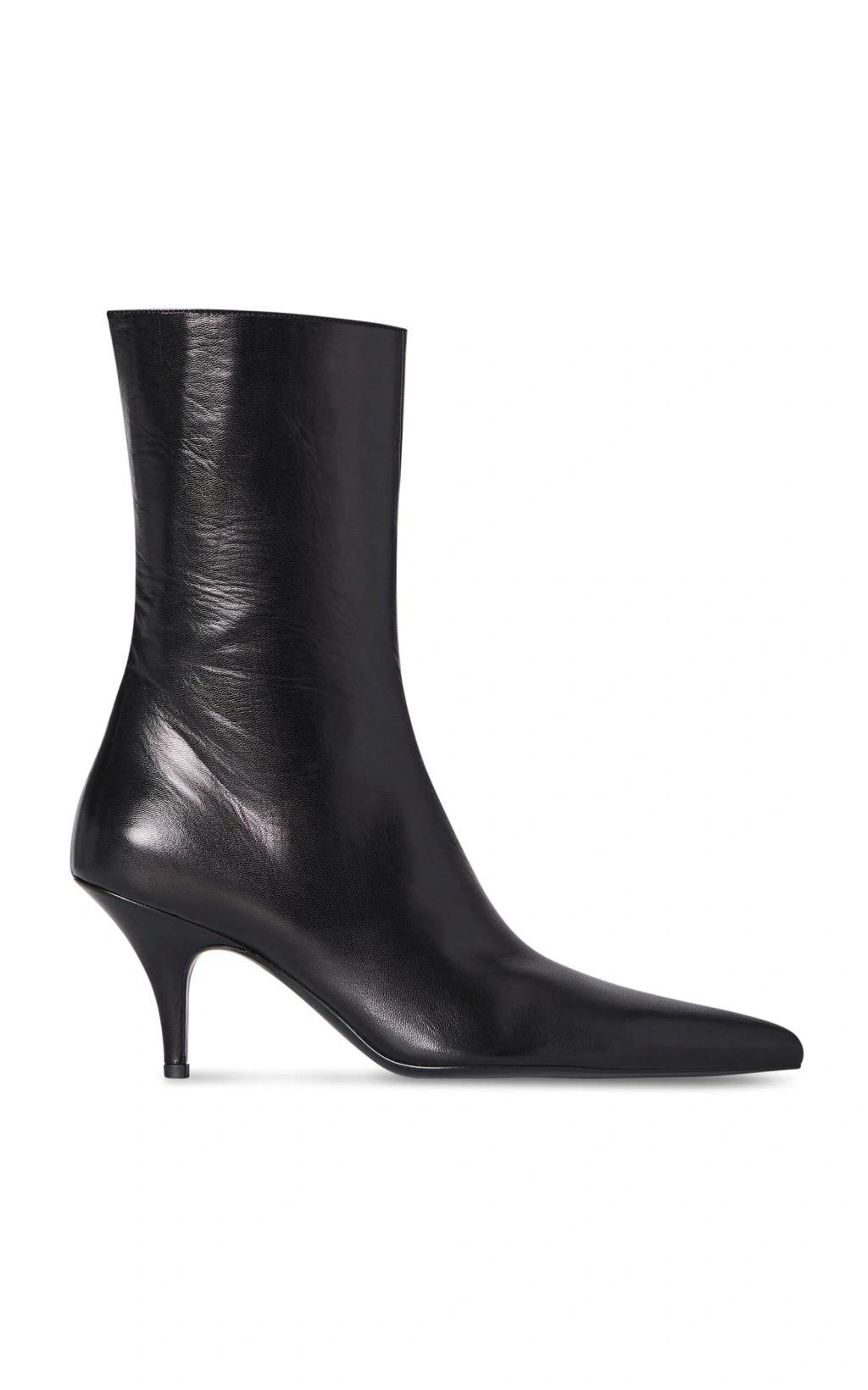 Sling Leather Ankle Boots In Black product image