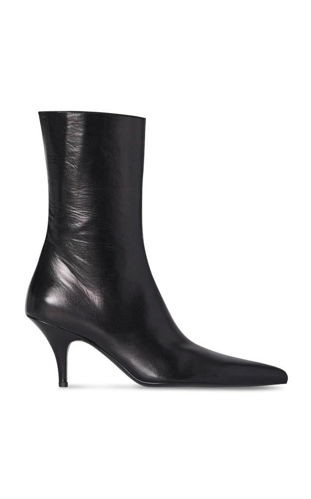 Sling Leather Ankle Boots In Black Product Image