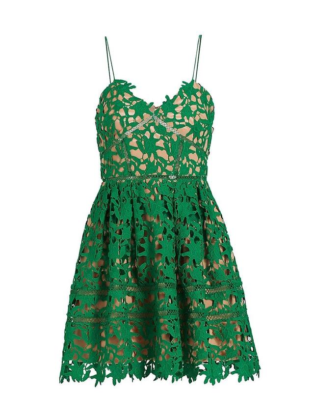 Womens Floral-Embroidered Minidress Product Image