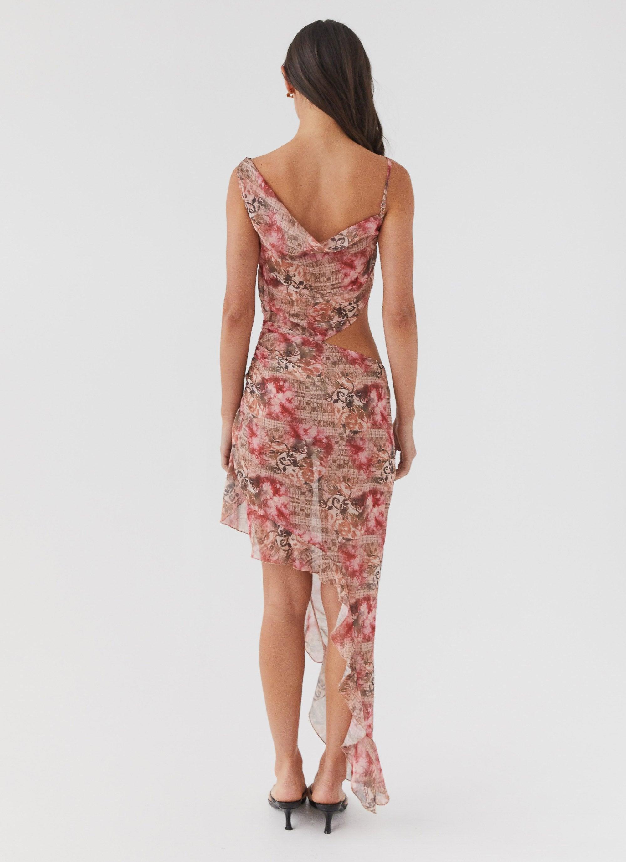 Law Of Attraction Midi Dress - Palais Floral Product Image