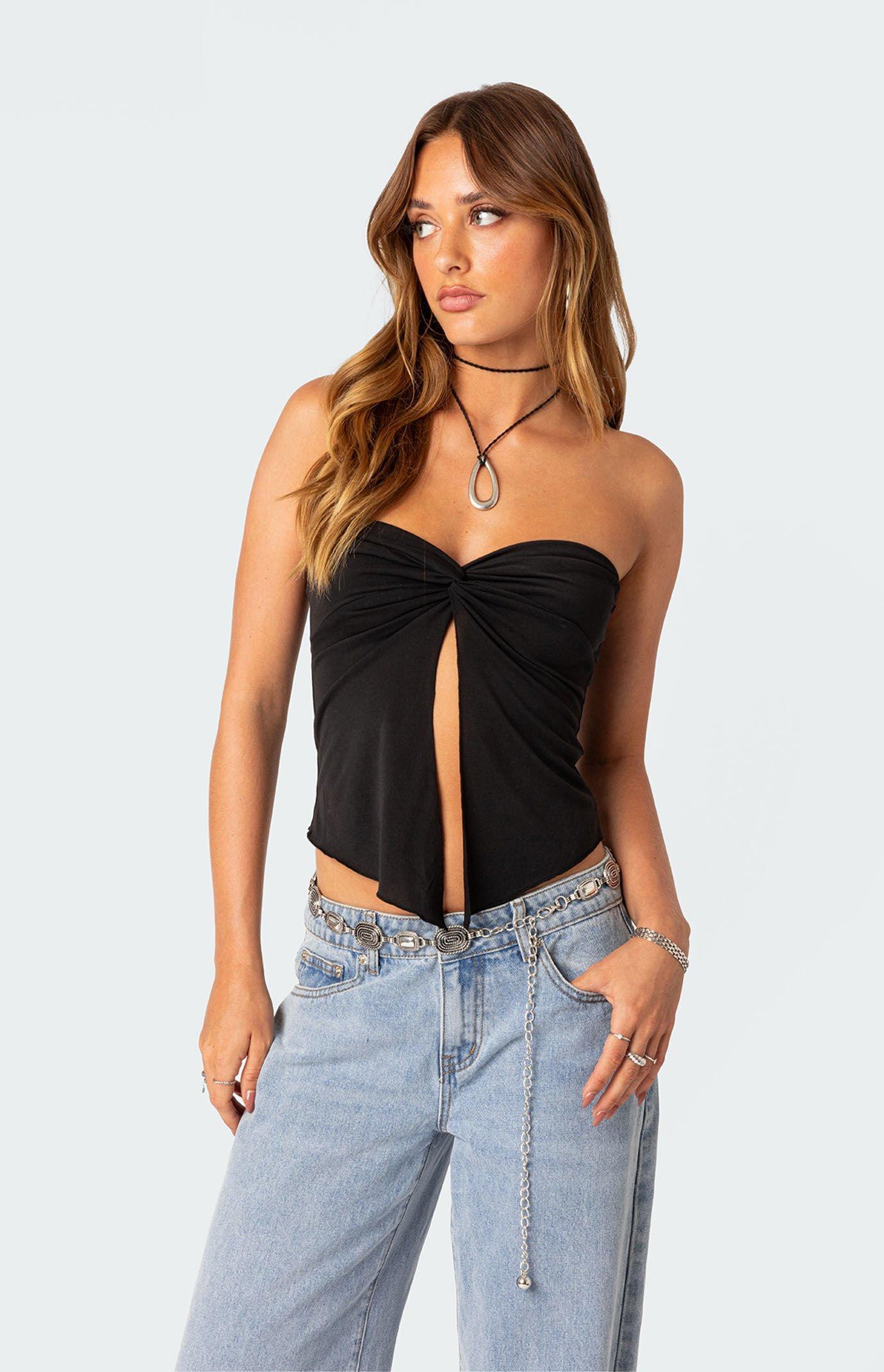 Edikted Women's Twisted Split Front Tube Top Product Image