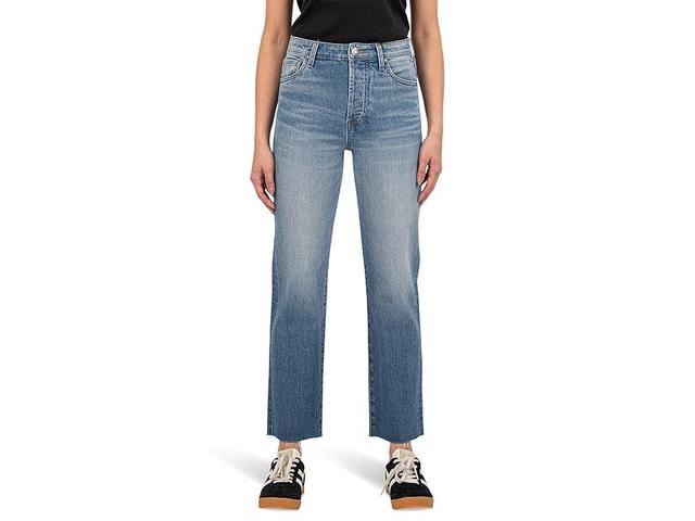 KUT from the Kloth Fay High-Rise Ankle Straight Leg-Hidden Button Fly in Passionate (Passionate) Women's Jeans Product Image