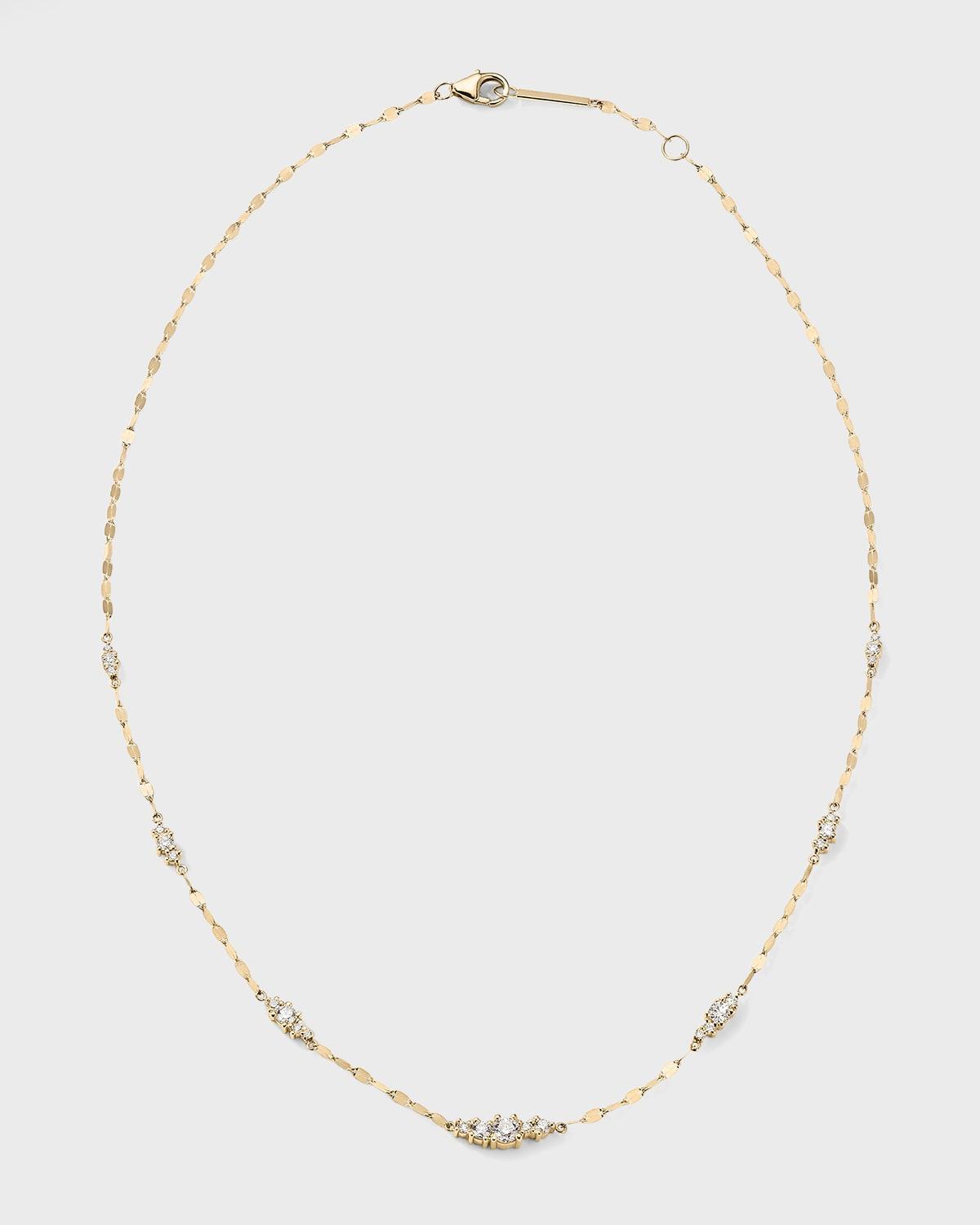 Solo Cluster Ombre Necklace with Diamonds Product Image