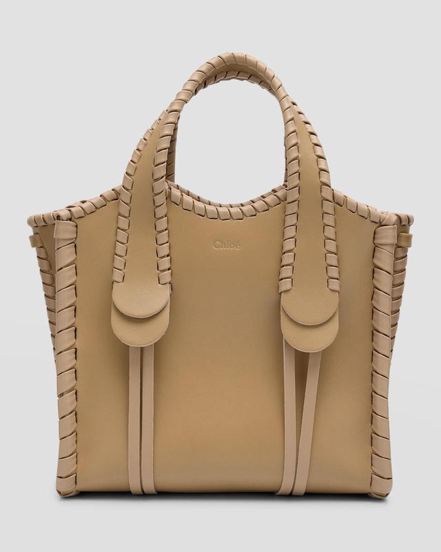 Womens Medium Mony Leather Tote Bag Product Image