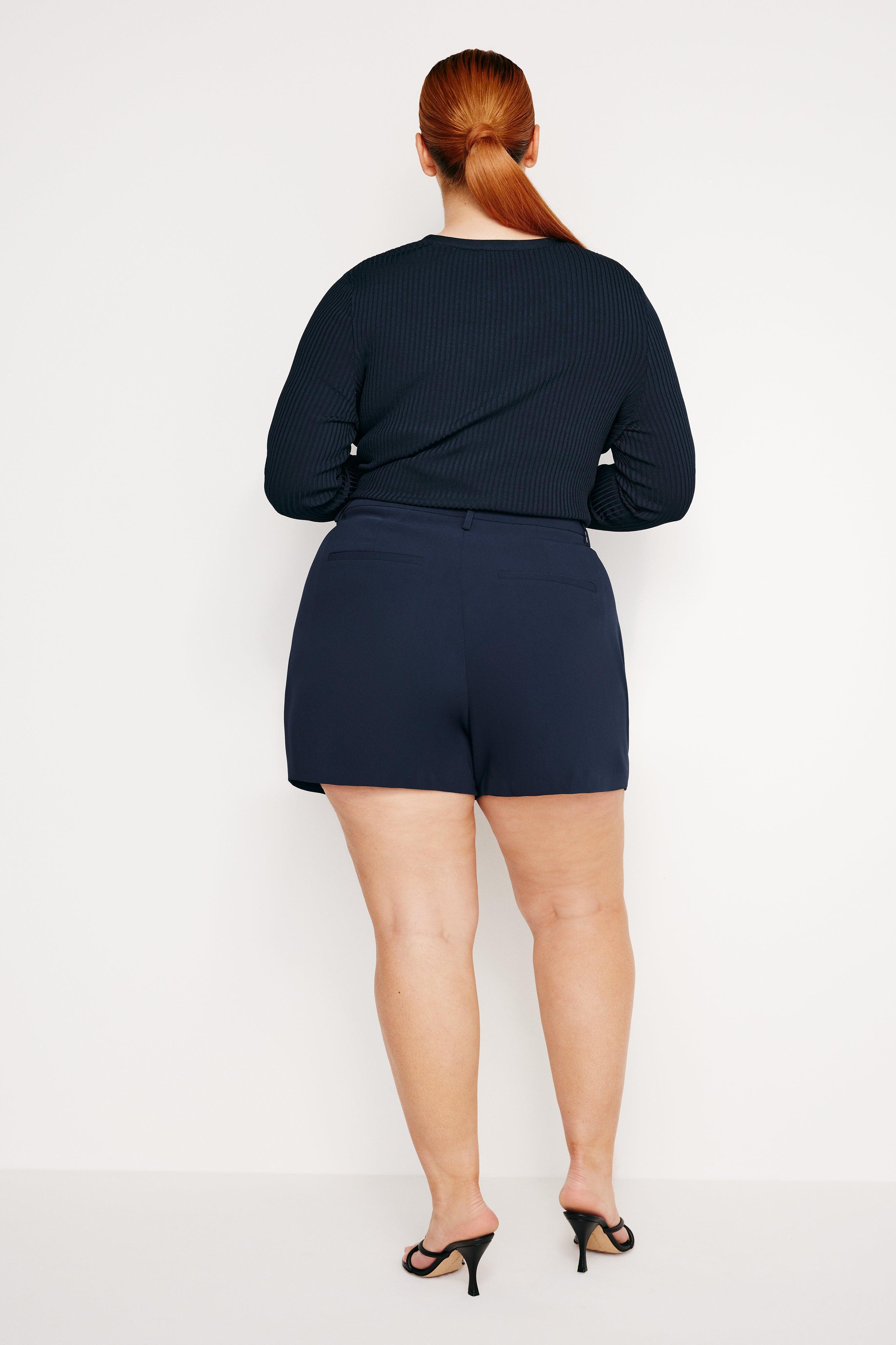 LUXE SUITING TROUSER SHORTS | NEW NAVY002 Product Image