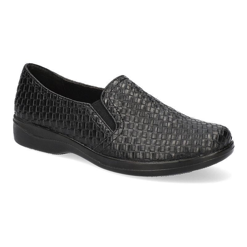 Easy Street Eternity Womens Woven Comfort Flats Black Woven Product Image