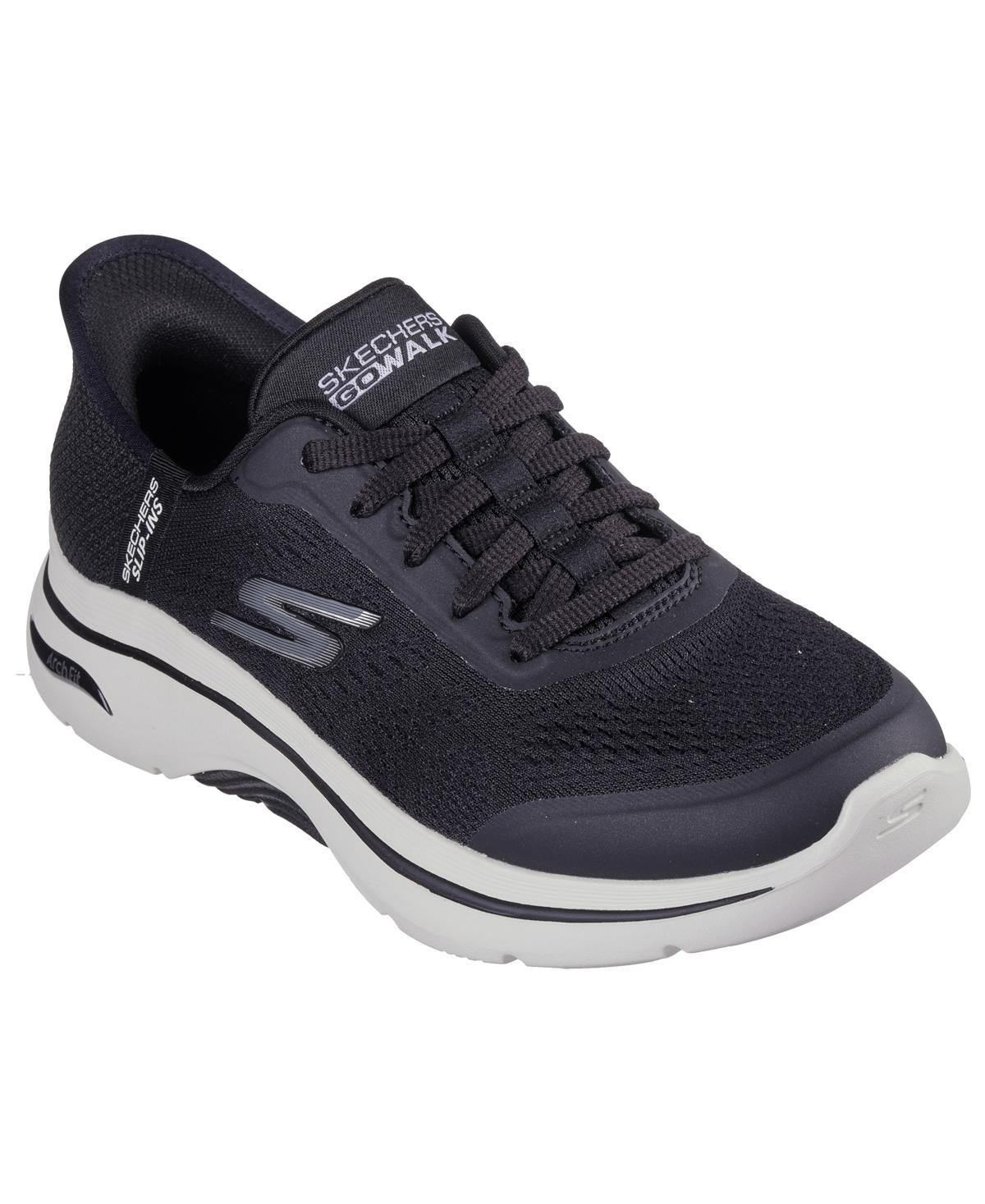 Skechers Womens Slip-Ins: Go Walk Arch Fit 2.0 Walking Sneakers from Finish Line - Black Product Image