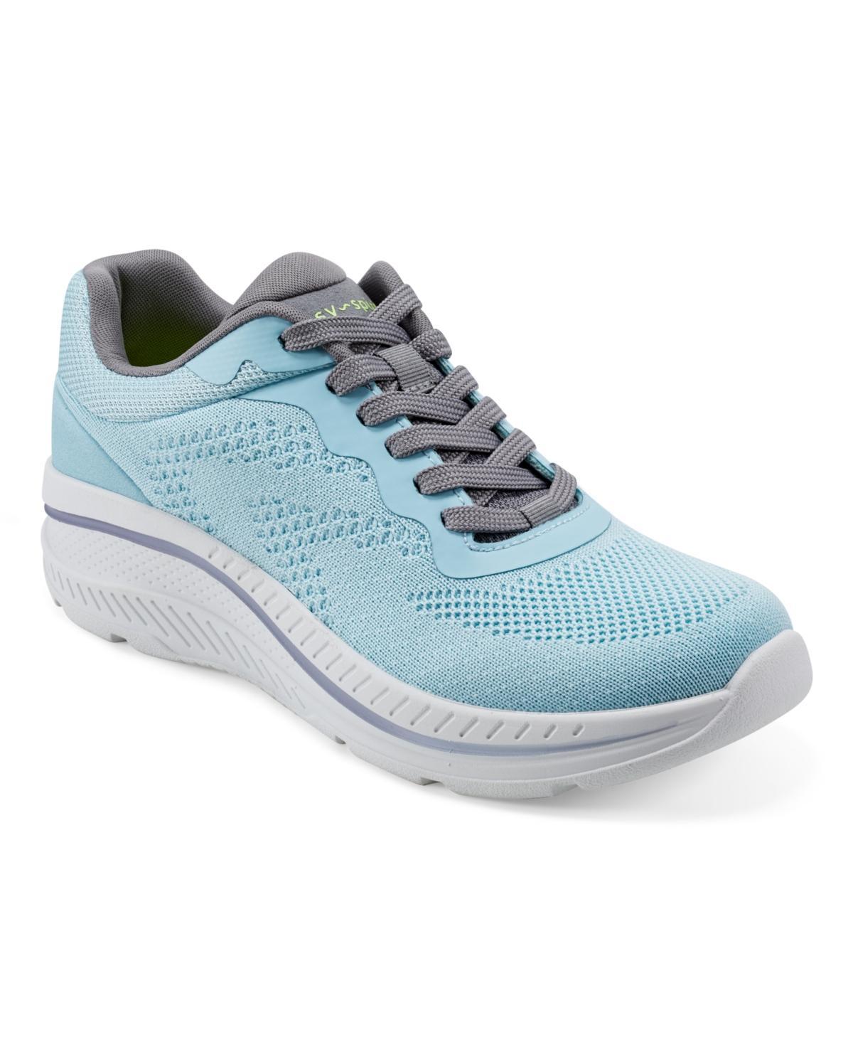 Easy Spirit Womens Pippa Lace-Up Round Toe Casual Sneakers - Light Blue Product Image