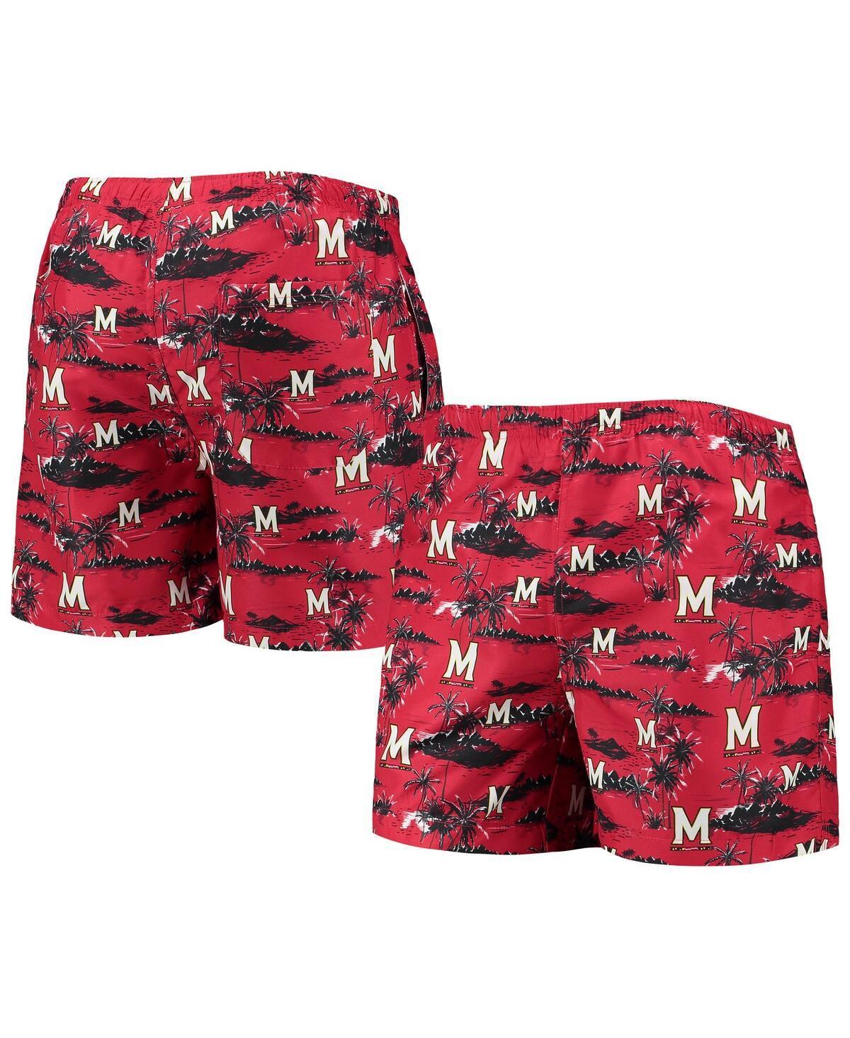 Mens FOCO Maryland Terrapins Island Palm Swim Trunks Product Image