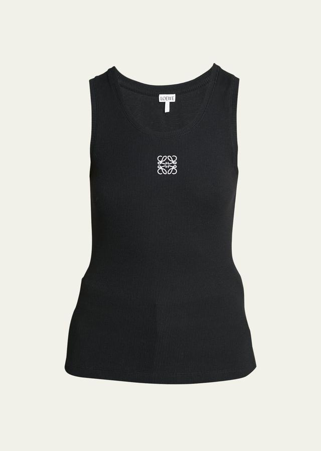 Womens Anagram Rib-Knit Tank Product Image