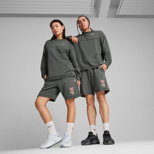 PUMA DOWNTOWN RE:COLLECTION Men's Shorts in Mineral Grey Product Image