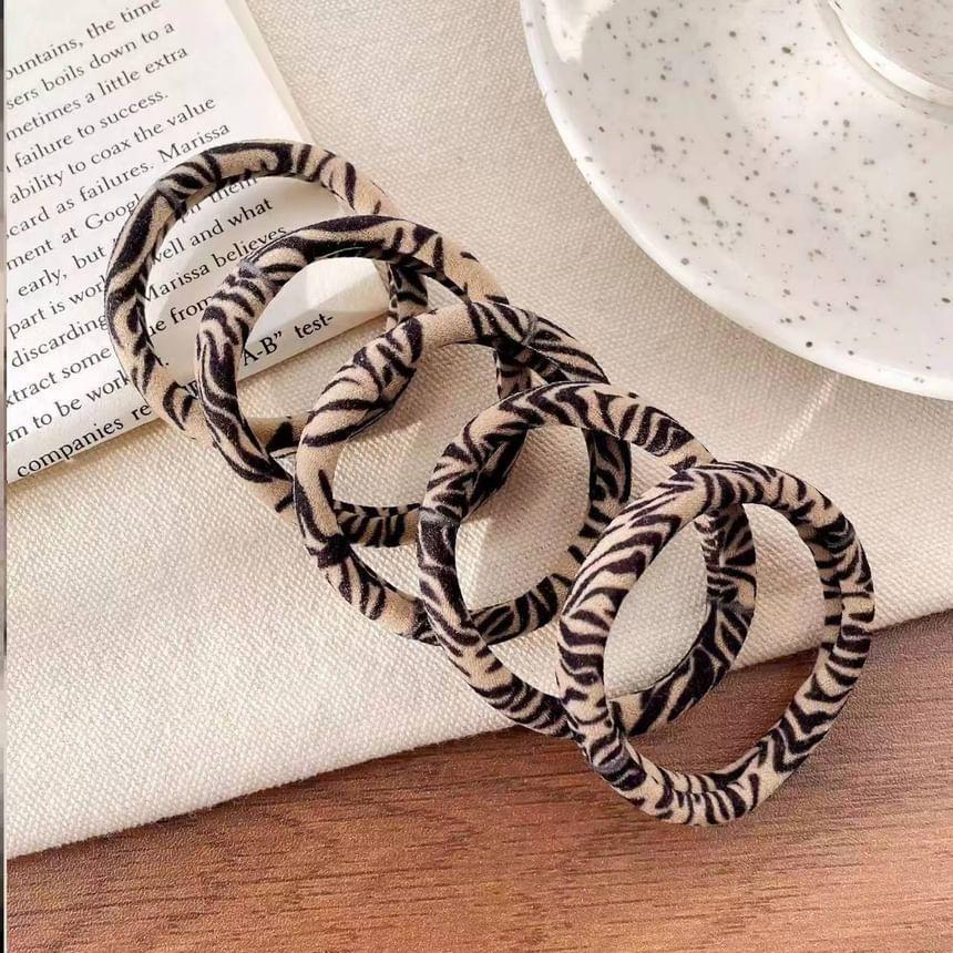 Set of 5: Print Hair Tie Product Image