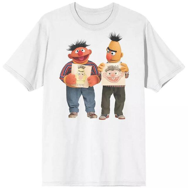 Mens Sesame Street Bert And Ernie Short Sleeve Graphic Tee Product Image