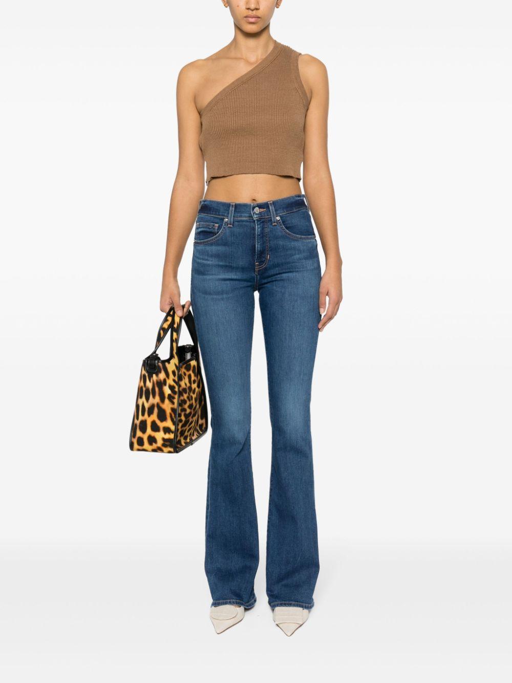 VERONICA BEARD Beverly High-rise Flared Jeans In Blue Product Image