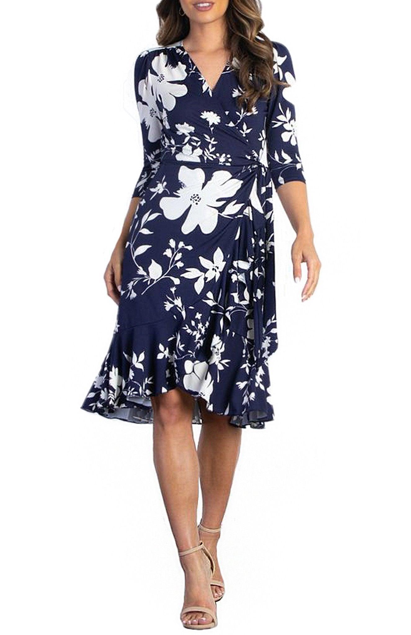 Flirty Flounce Wrap Dress Product Image